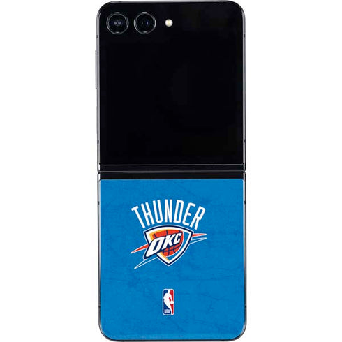 NBA OKC Thunder Distressed Galaxy Z Flip5 5G Skin