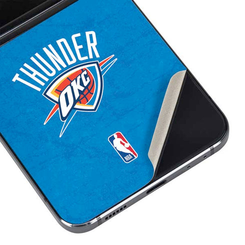 NBA OKC Thunder Distressed Galaxy Z Flip5 5G Skin