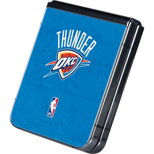 NBA OKC Thunder Distressed Galaxy Z Flip5 5G Skin