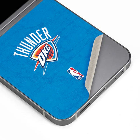 NBA OKC Thunder Distressed Galaxy Z Flip6 Skin