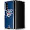 NBA OKC Thunder Distressed Galaxy Z Fold4 5G Clear Case