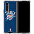 NBA OKC Thunder Distressed Galaxy Z Fold4 5G Clear Case