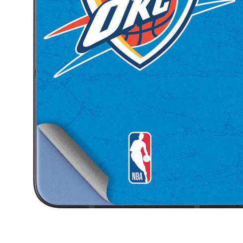 NBA OKC Thunder Distressed Galaxy Z Fold5 5G Skin