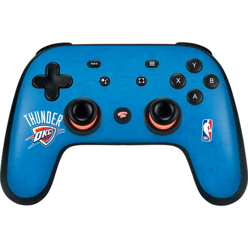 NBA OKC Thunder Distressed Google Stadia Controller Skin