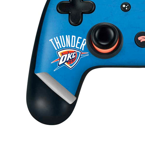NBA OKC Thunder Distressed Google Stadia Controller Skin
