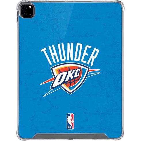 NBA OKC Thunder Distressed iPad Pro 12.9in (2020) Clear Case