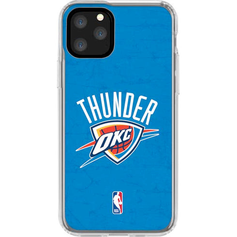 NBA OKC Thunder Distressed iPhone 11 Pro Clear Case