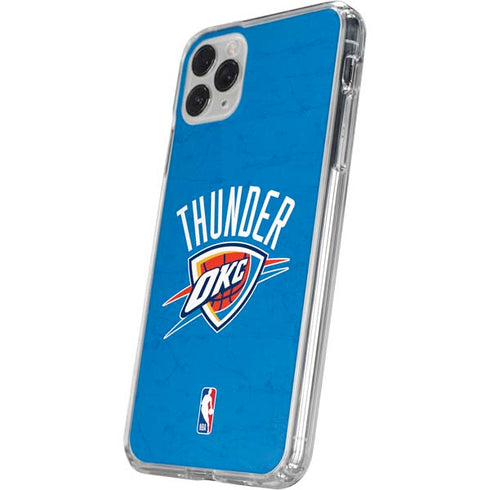 NBA OKC Thunder Distressed iPhone 11 Pro Clear Case