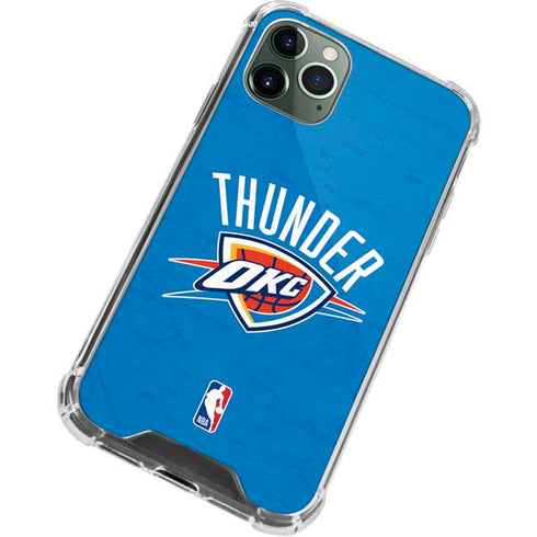 NBA OKC Thunder Distressed iPhone 11 Pro Max Clear Case