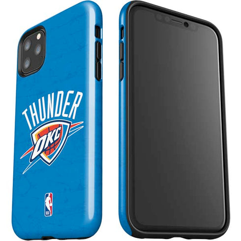 NBA OKC Thunder Distressed iPhone 11 Pro Max Impact Case