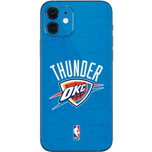 NBA OKC Thunder Distressed iPhone 12 Mini Skin