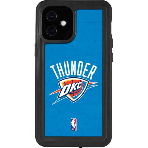 NBA OKC Thunder Distressed iPhone 12 Mini Waterproof Case