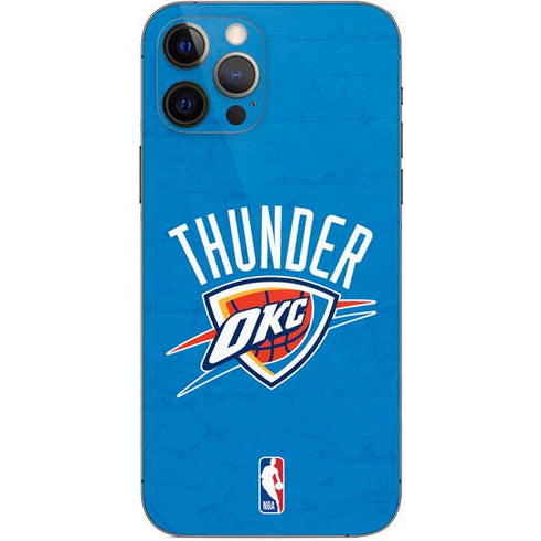 NBA OKC Thunder Distressed iPhone 12 Pro Skin