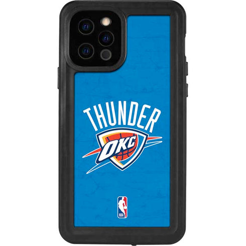 NBA OKC Thunder Distressed iPhone 12 Pro Waterproof Case