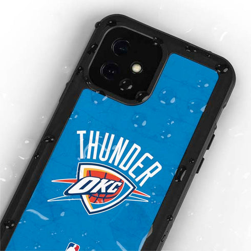 NBA OKC Thunder Distressed iPhone 12 Waterproof Case