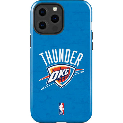 NBA OKC Thunder Distressed iPhone 13 Pro Max Impact Case