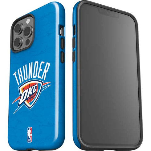 NBA OKC Thunder Distressed iPhone 13 Pro Max Impact Case