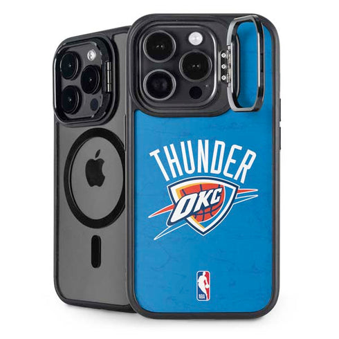NBA OKC Thunder Distressed iPhone 13 Pro Max Kickstand Case