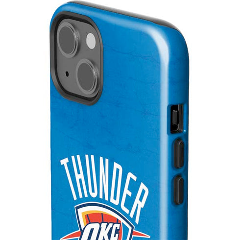 NBA OKC Thunder Distressed iPhone 14 Plus Impact Case