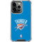 NBA OKC Thunder Distressed iPhone 14 Pro Clear Case