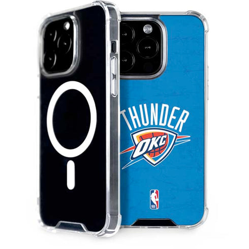 NBA OKC Thunder Distressed iPhone 14 Pro MagSafe Case