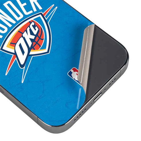 NBA OKC Thunder Distressed iPhone 14 Pro Skin