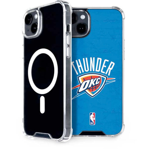 NBA OKC Thunder Distressed iPhone 15 MagSafe Case