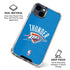 NBA OKC Thunder Distressed iPhone 15 Plus Clear Case