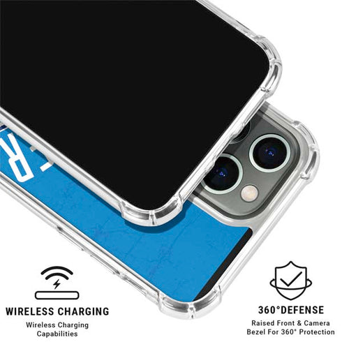 NBA OKC Thunder Distressed iPhone 15 Pro Clear Case