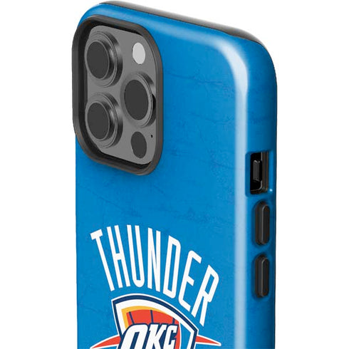 NBA OKC Thunder Distressed iPhone 15 Pro Max Impact Case