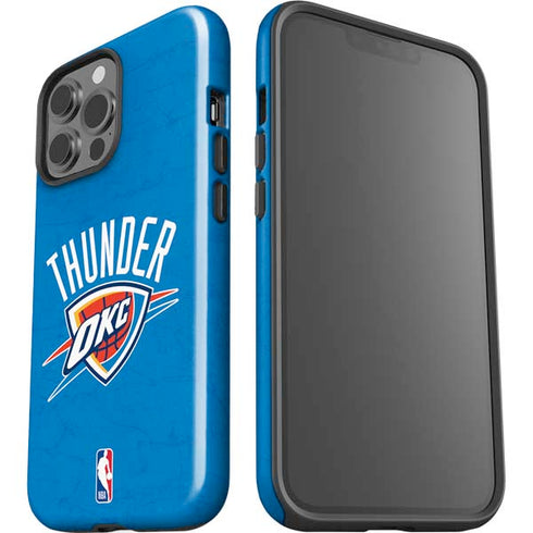 NBA OKC Thunder Distressed iPhone 15 Pro Max Impact Case