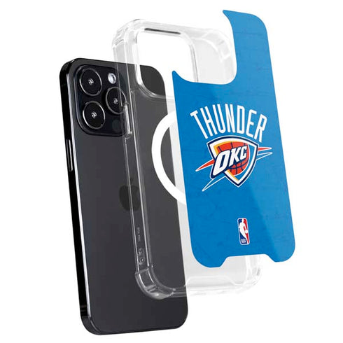 NBA OKC Thunder Distressed iPhone 15 Pro Max MagSafe Case