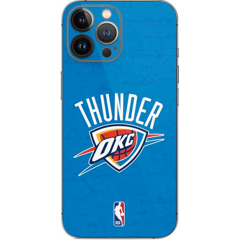 NBA OKC Thunder Distressed iPhone 15 Pro Max Skin