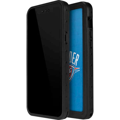 NBA OKC Thunder Distressed iPhone 15 Pro Waterproof Case