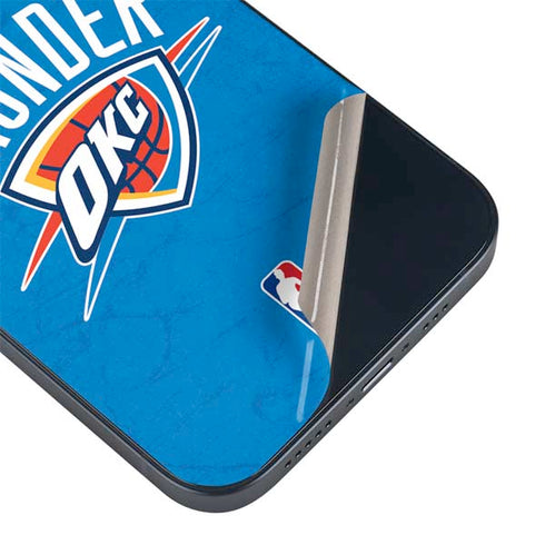 NBA OKC Thunder Distressed iPhone 15 Skin