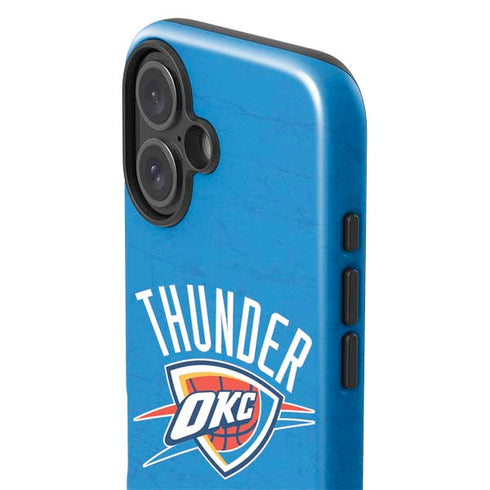 NBA OKC Thunder Distressed iPhone 16 Impact Case