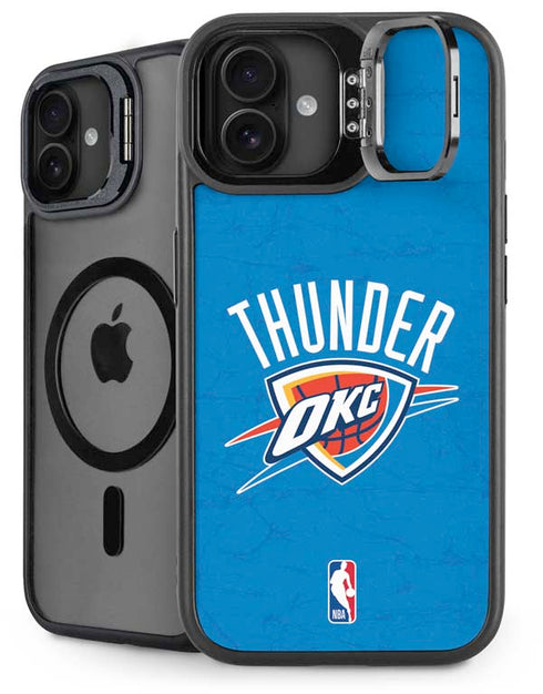 NBA OKC Thunder Distressed iPhone 16 Kickstand Case