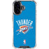 NBA OKC Thunder Distressed iPhone 16 Plus Clear Case