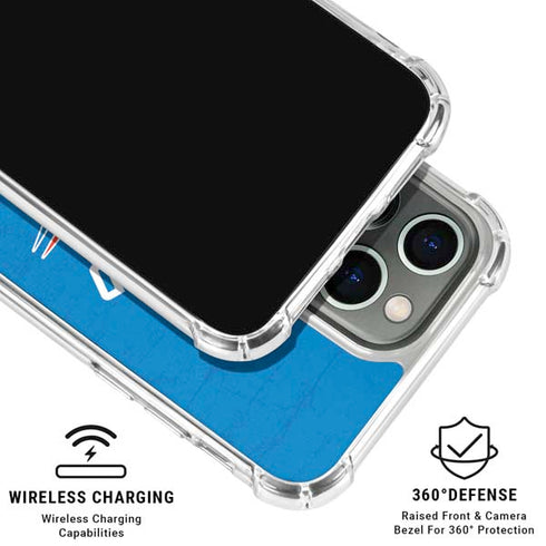 NBA OKC Thunder Distressed iPhone 16 Pro Max Clear Case