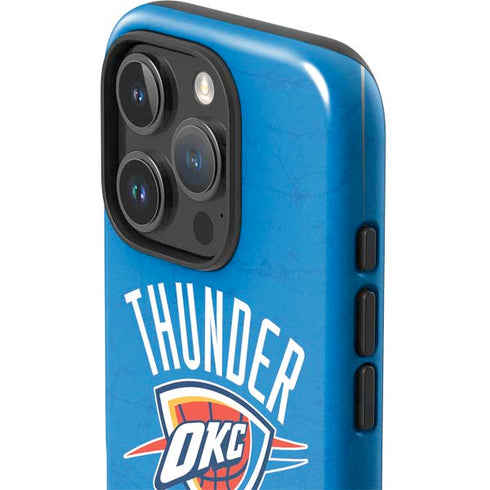 NBA OKC Thunder Distressed iPhone 16 Pro Max Impact Case