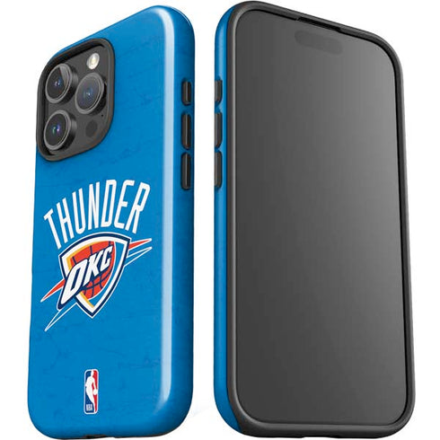 NBA OKC Thunder Distressed iPhone 16 Pro Max Impact Case