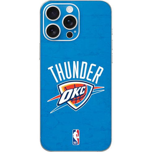 NBA OKC Thunder Distressed iPhone 16 Pro Max Skin