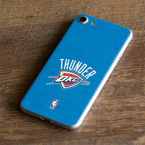 NBA OKC Thunder Distressed iPhone 8 Skin