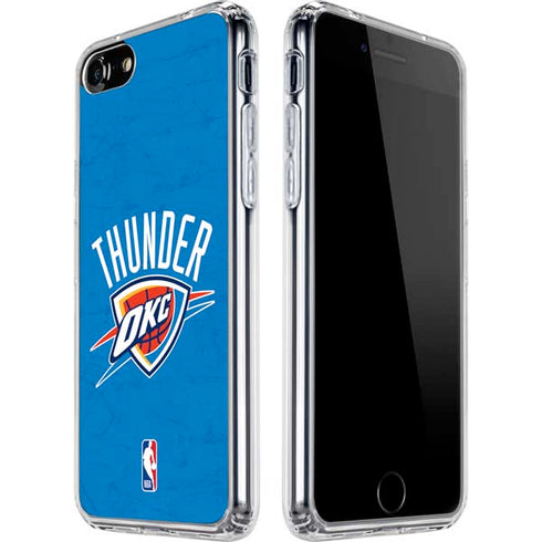 NBA OKC Thunder Distressed iPhone SE (2nd & 3rd Gen) Clear Case