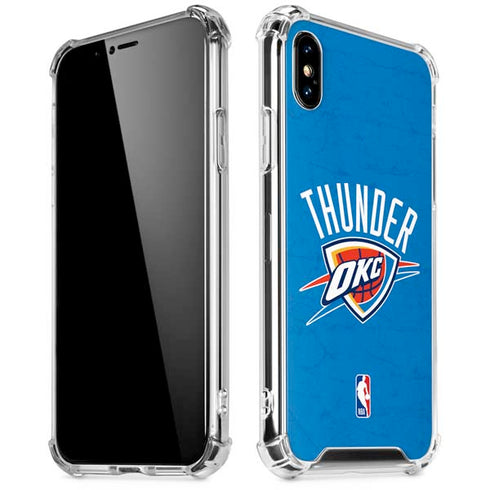 NBA OKC Thunder Distressed iPhone XS Max Clear Case