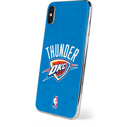 NBA OKC Thunder Distressed iPhone XS Skin