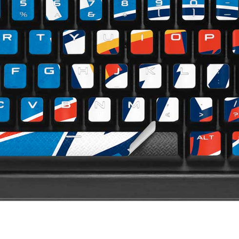 NBA OKC Thunder Distressed K95 RGB PLATINUM Mechanical Gaming Keyboard Skin