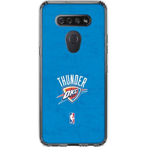 NBA OKC Thunder Distressed LG K51/Q51 Clear Case