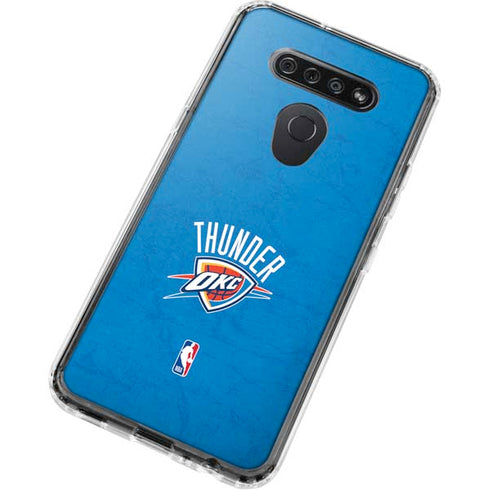 NBA OKC Thunder Distressed LG K51/Q51 Clear Case