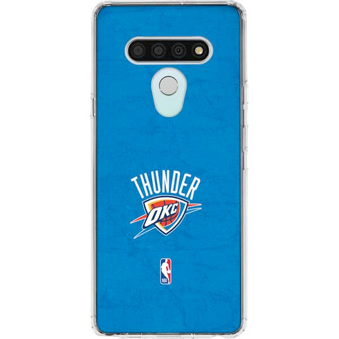 NBA OKC Thunder Distressed LG Stylo 6 Clear Case